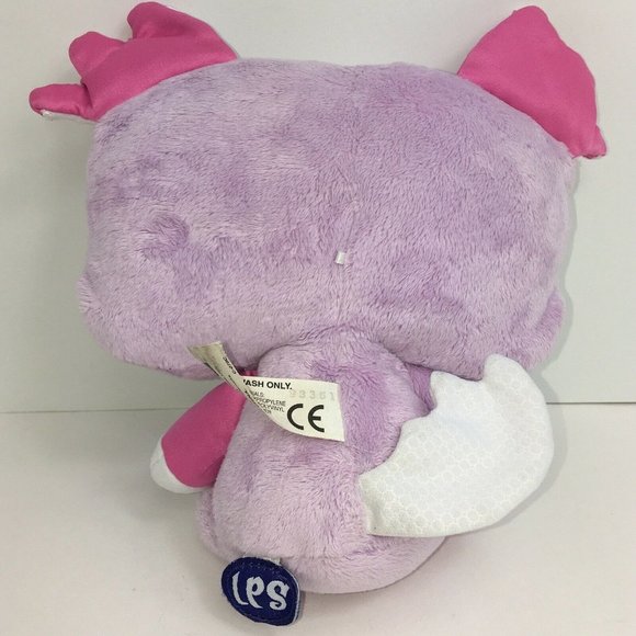 Littlest Pet Shop Plush Wackiest Dog Purple Pink Stuffed Animal Hasbro Big Eyes - Picture 5 of 12